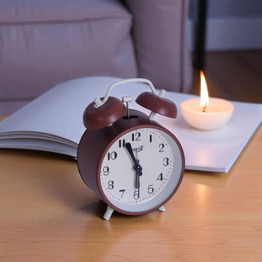 Brown Table Alarm Clock