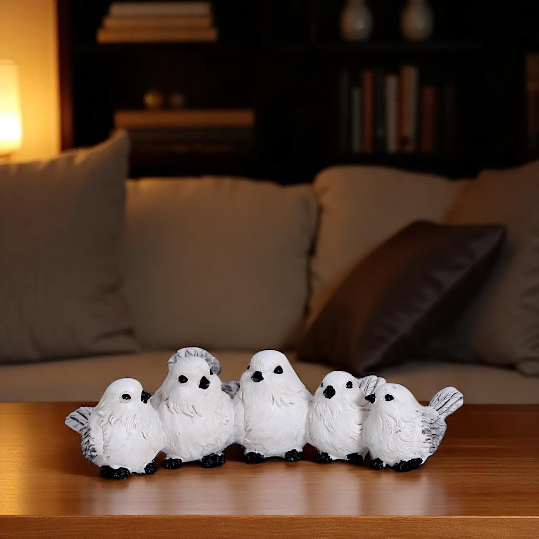 White Sparrows Statue