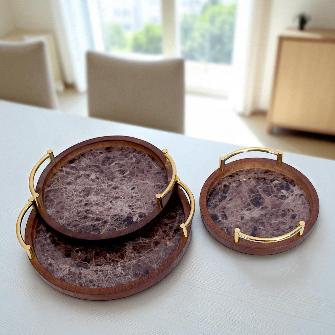 Heavy Round Tray Set 57-4