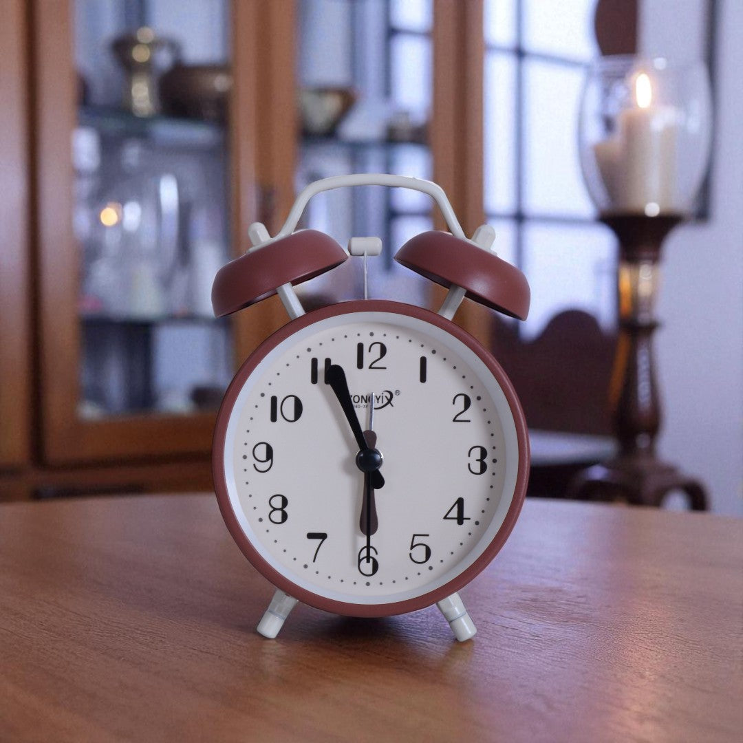 Brown Table Alarm Clock