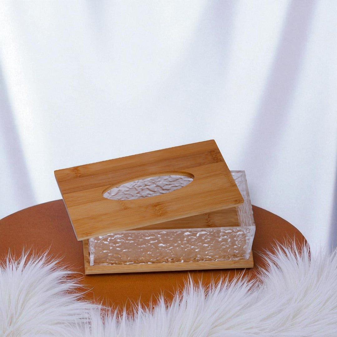 Wood Tissue Box