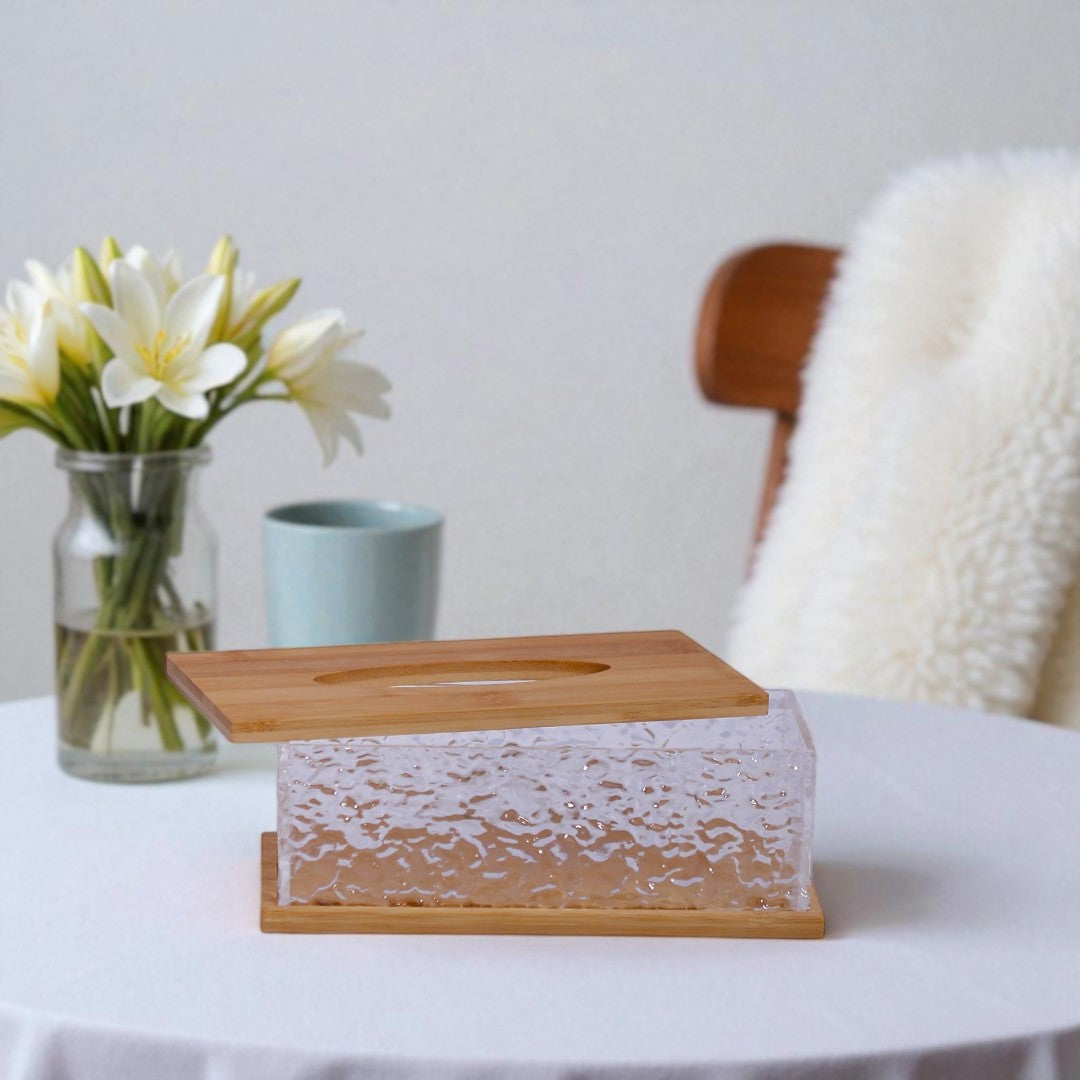 Wood Tissue Box