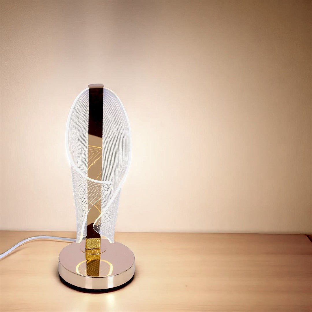 Golden Acrylic LED Table Lamp