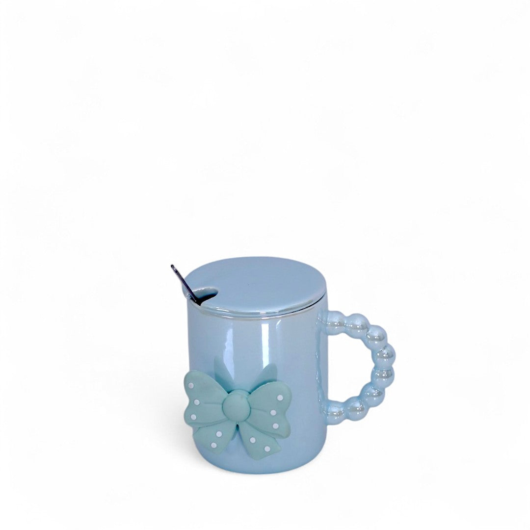 Mug Ceramic With Cover & Spoon