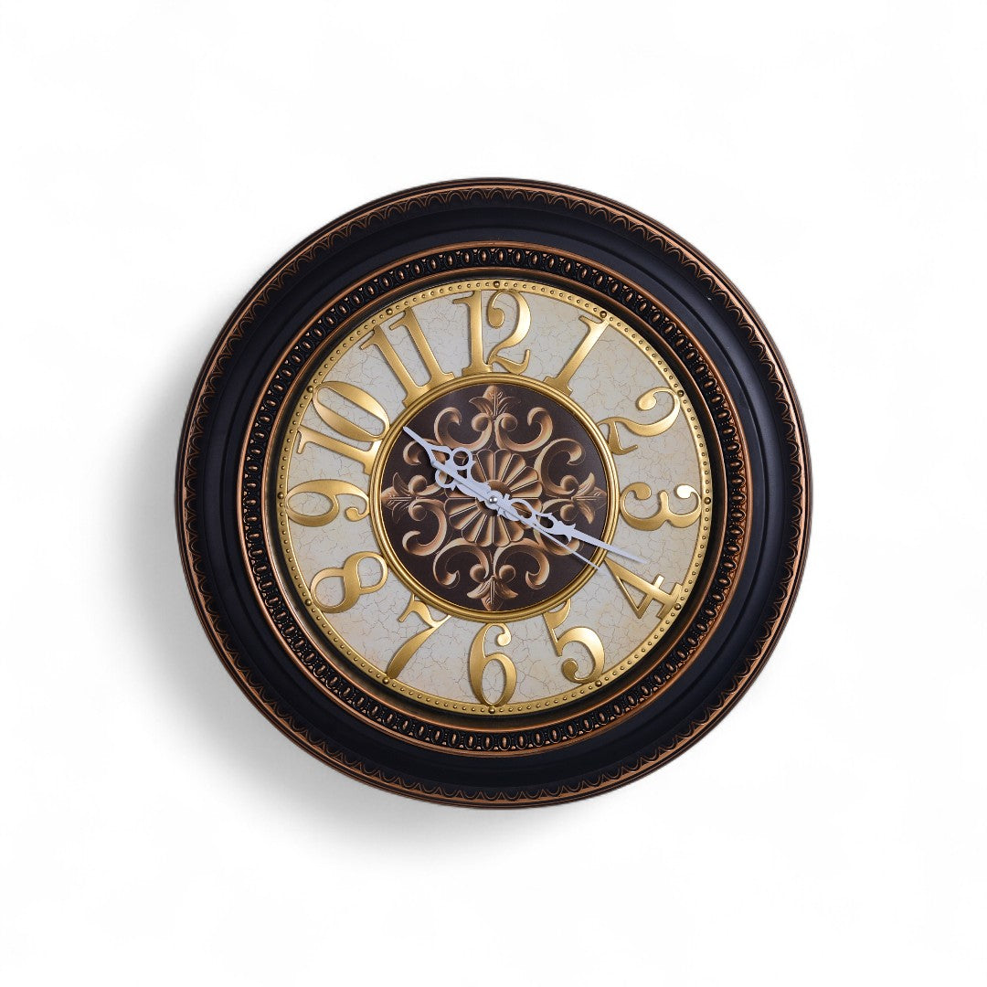 6358B Wall Clock Brown Box