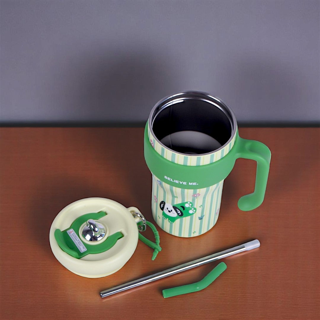 White & Green Tumbler