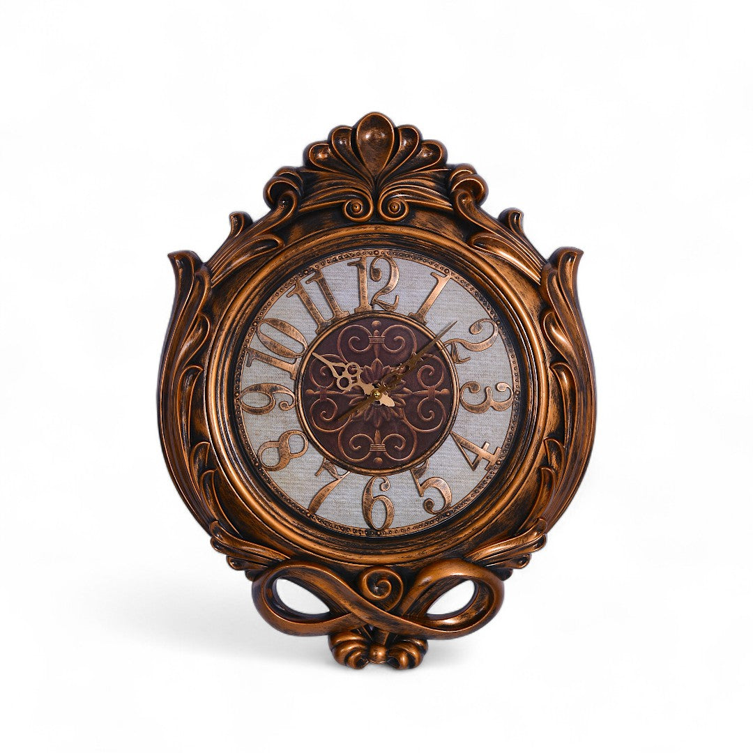 6519 Wall Clock Brown Box