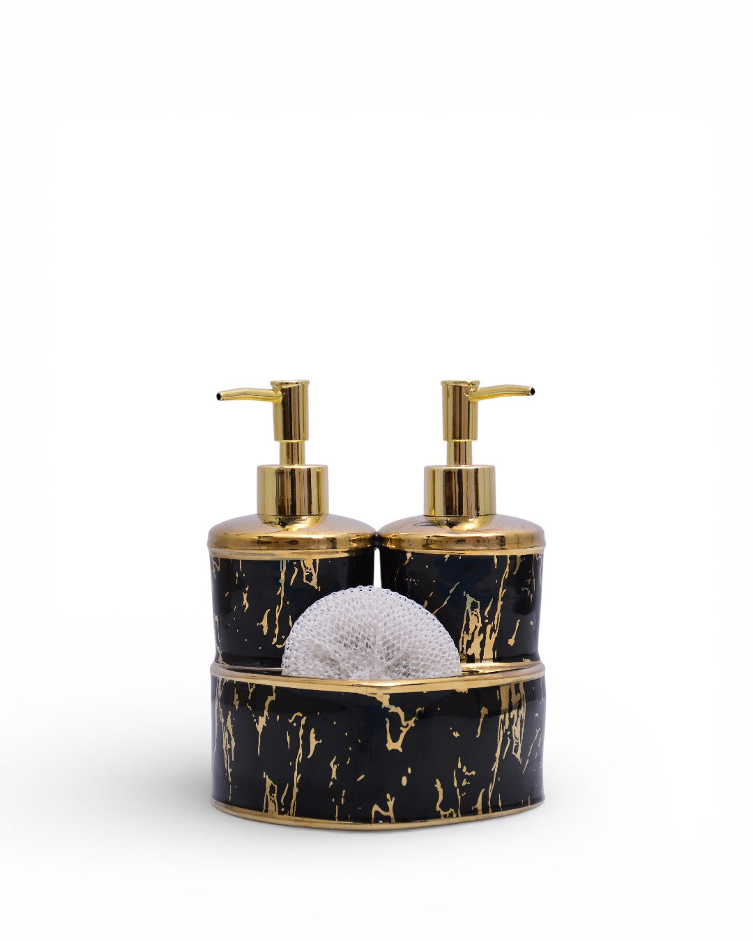 HT8 Heart Soap Dish+Dispnser 3Pc Set 24c