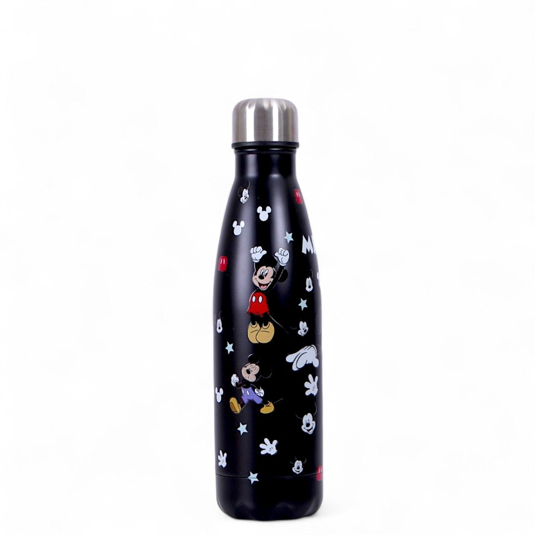 Black Printed Water Bottle