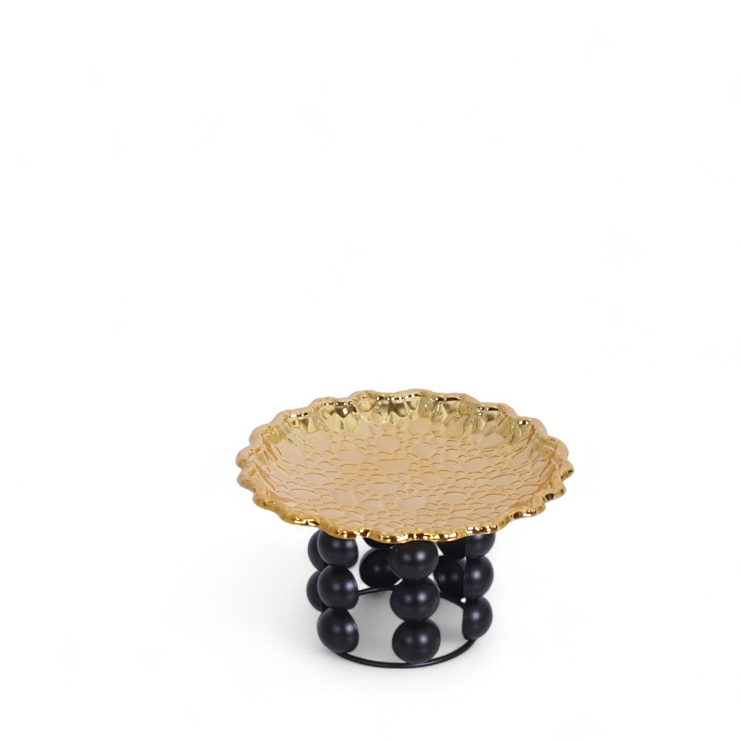Black And Golden Dish