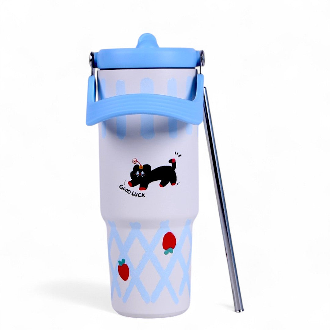 White & Sky blue Tumbler