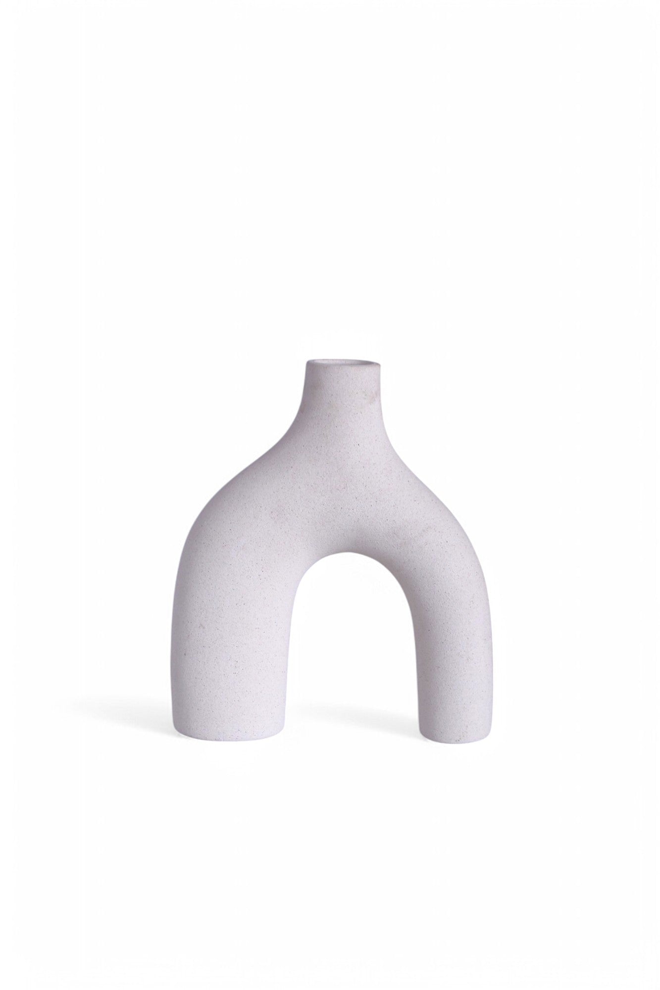 White Modern Minimalist Ceramic Vase