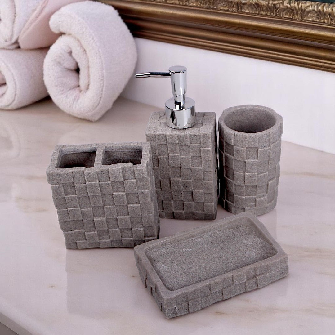 Gray Bathroom Set 4pcs