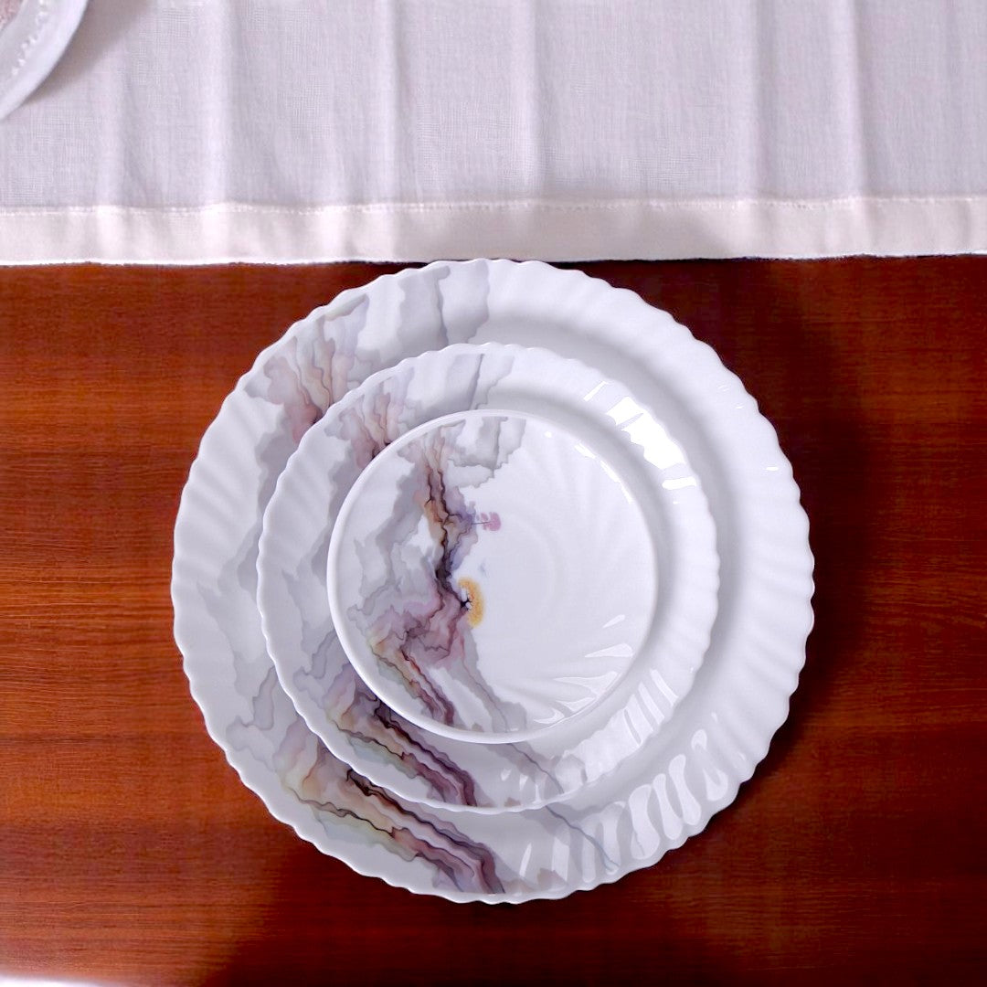 White Dinner Set Corolley 77 Pcs