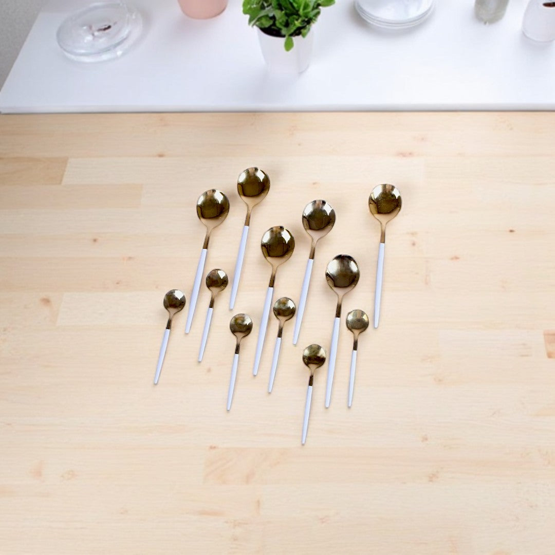 Golden Cutlery Set 24Pc
