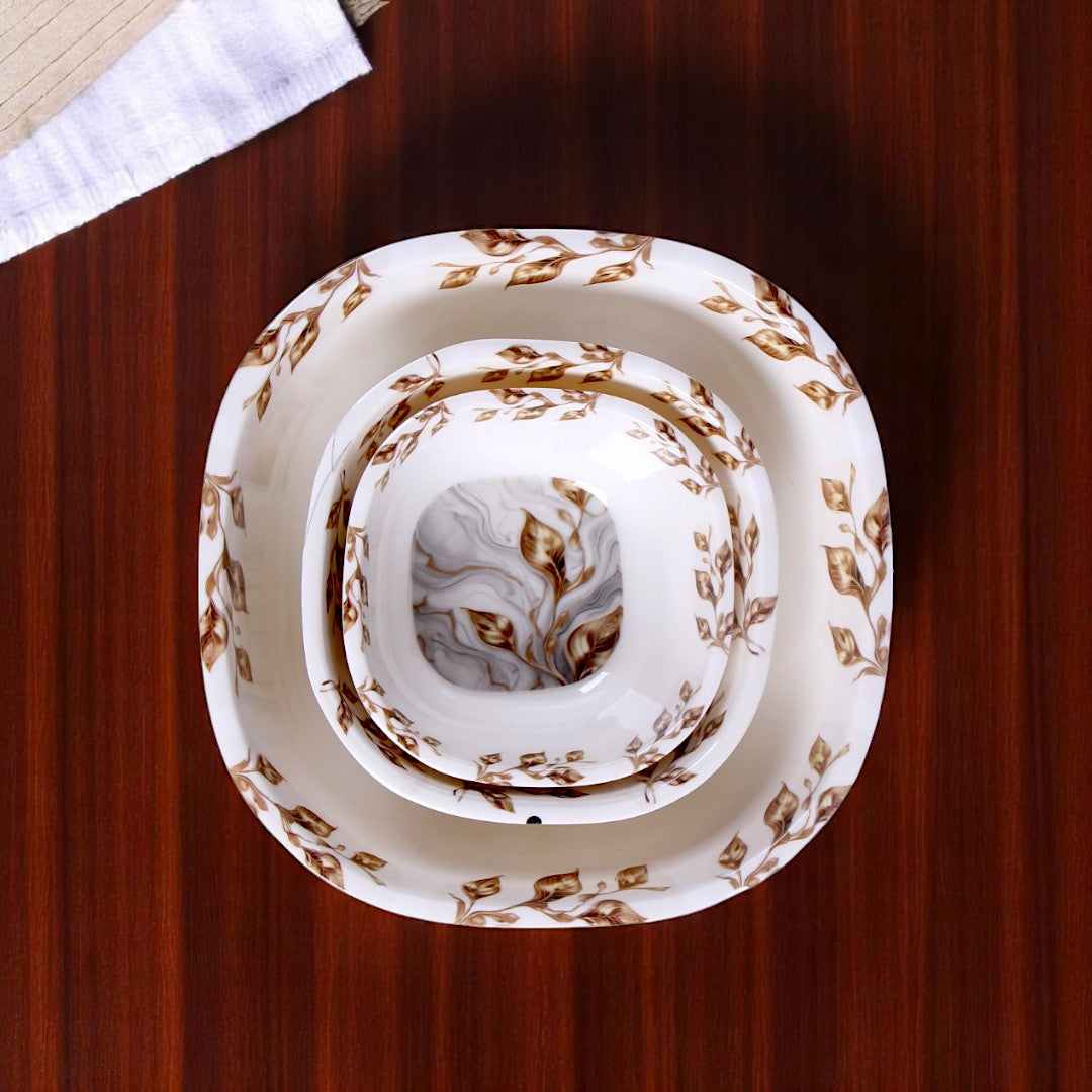 White & Golden Dinner Set 77Pcs
