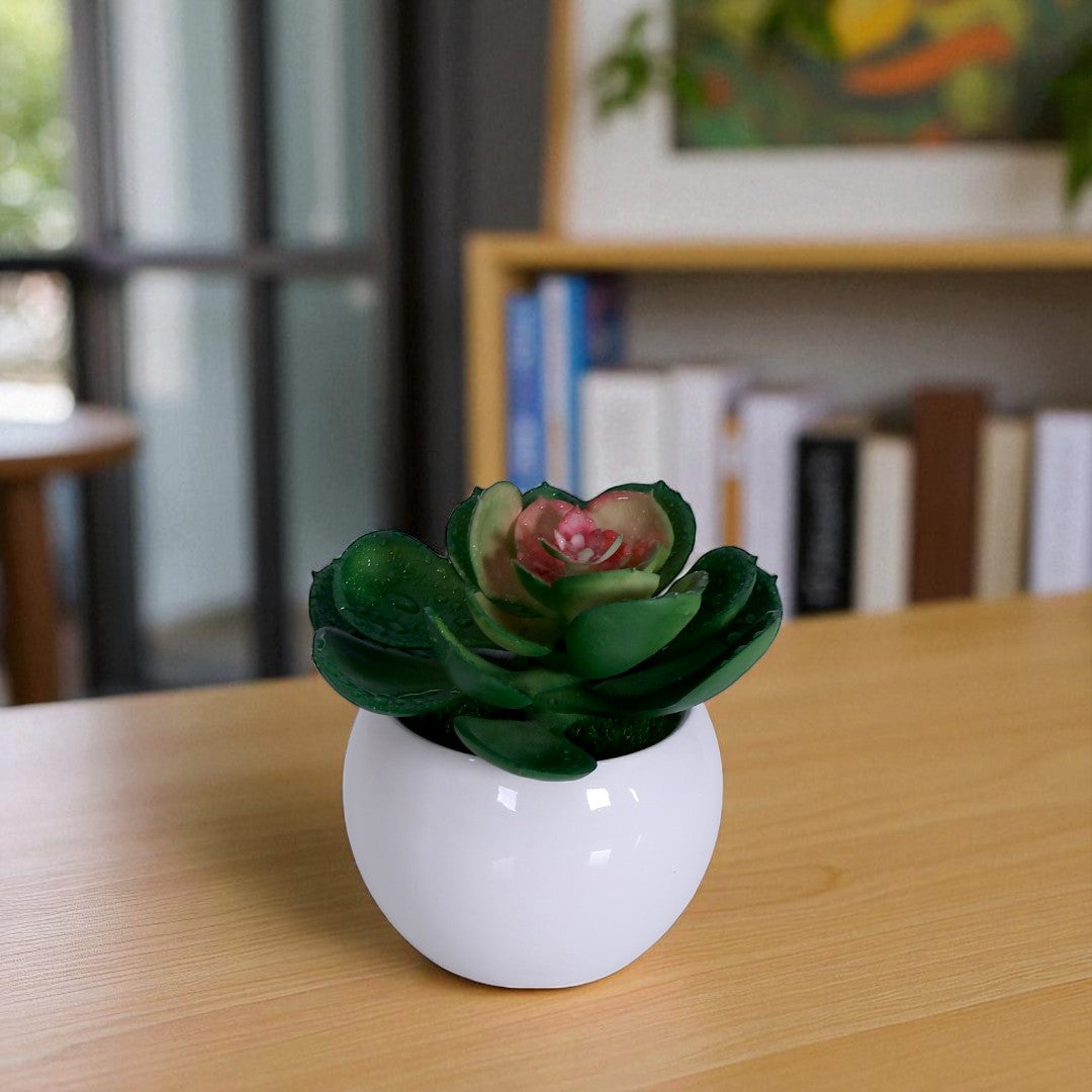 Green Artificial Potted Flower
