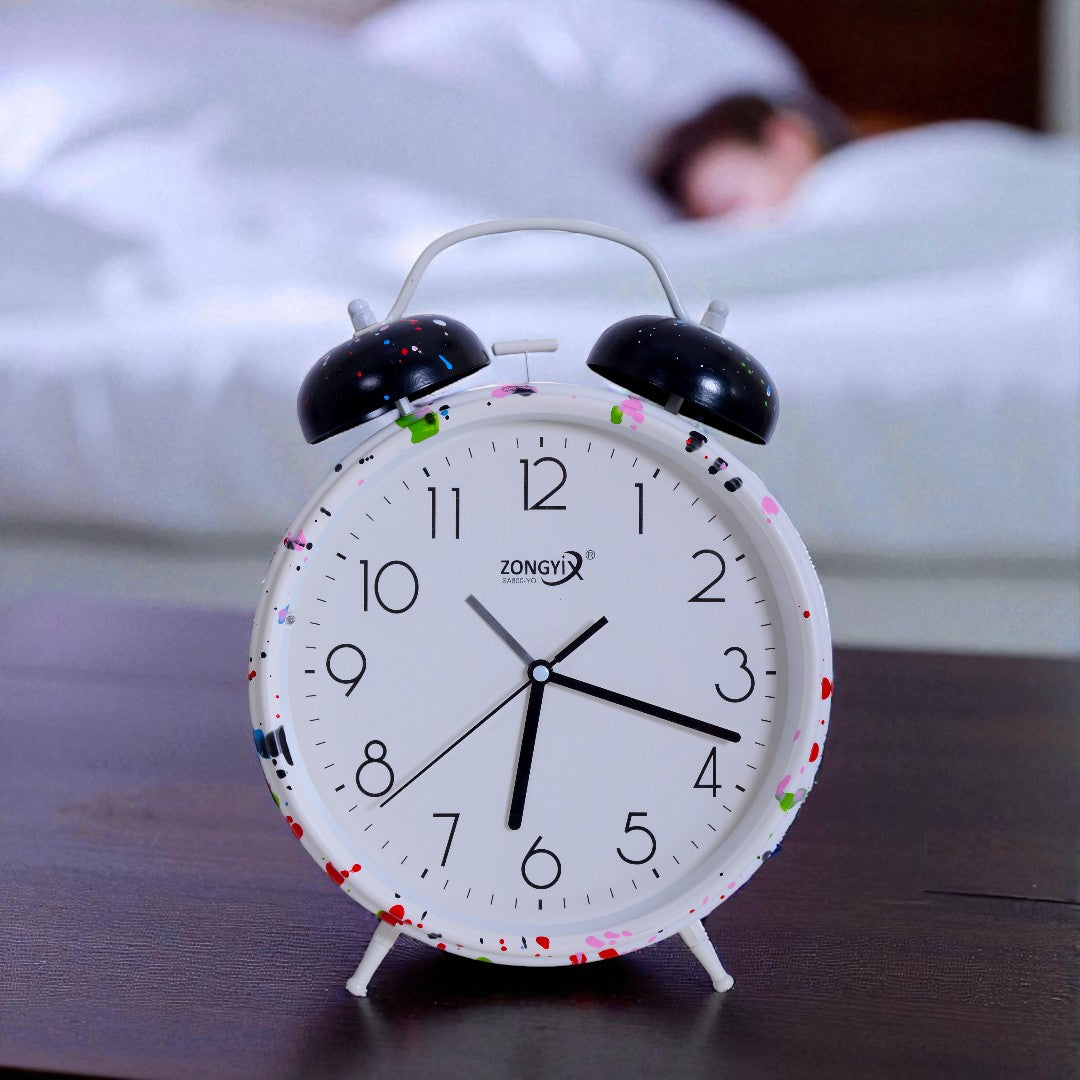 White Table Alarm Clock