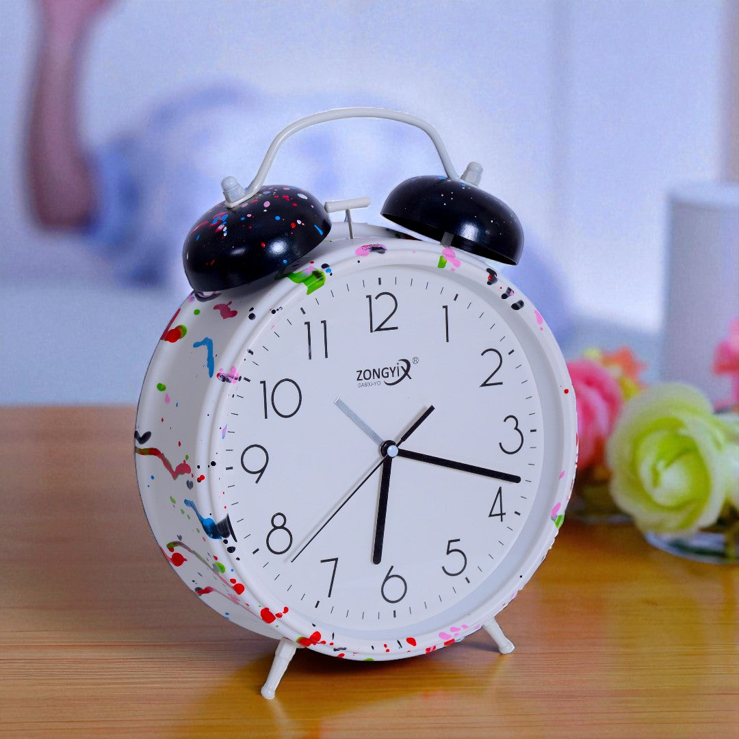 White Table Alarm Clock