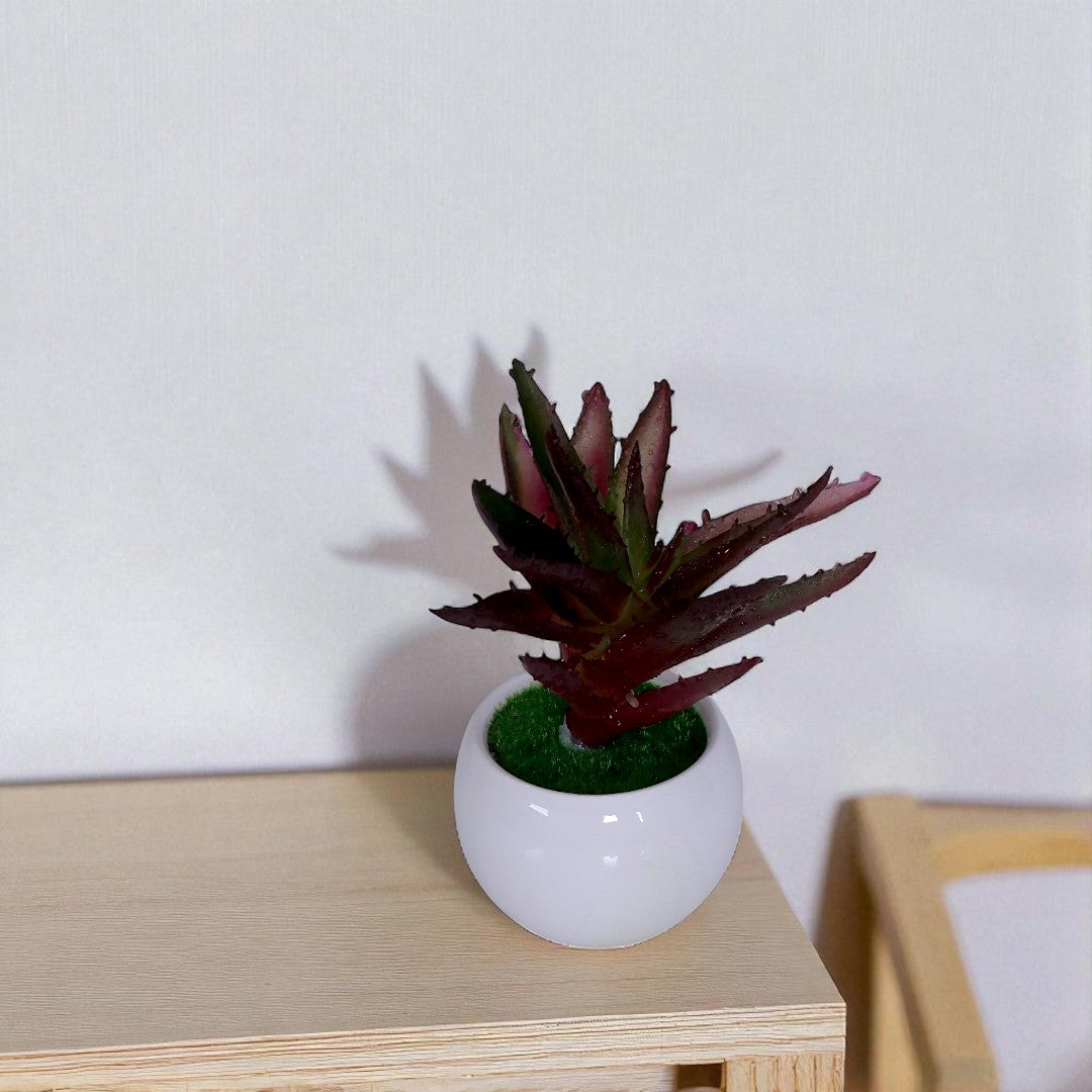 Red Artificial Potted Flower