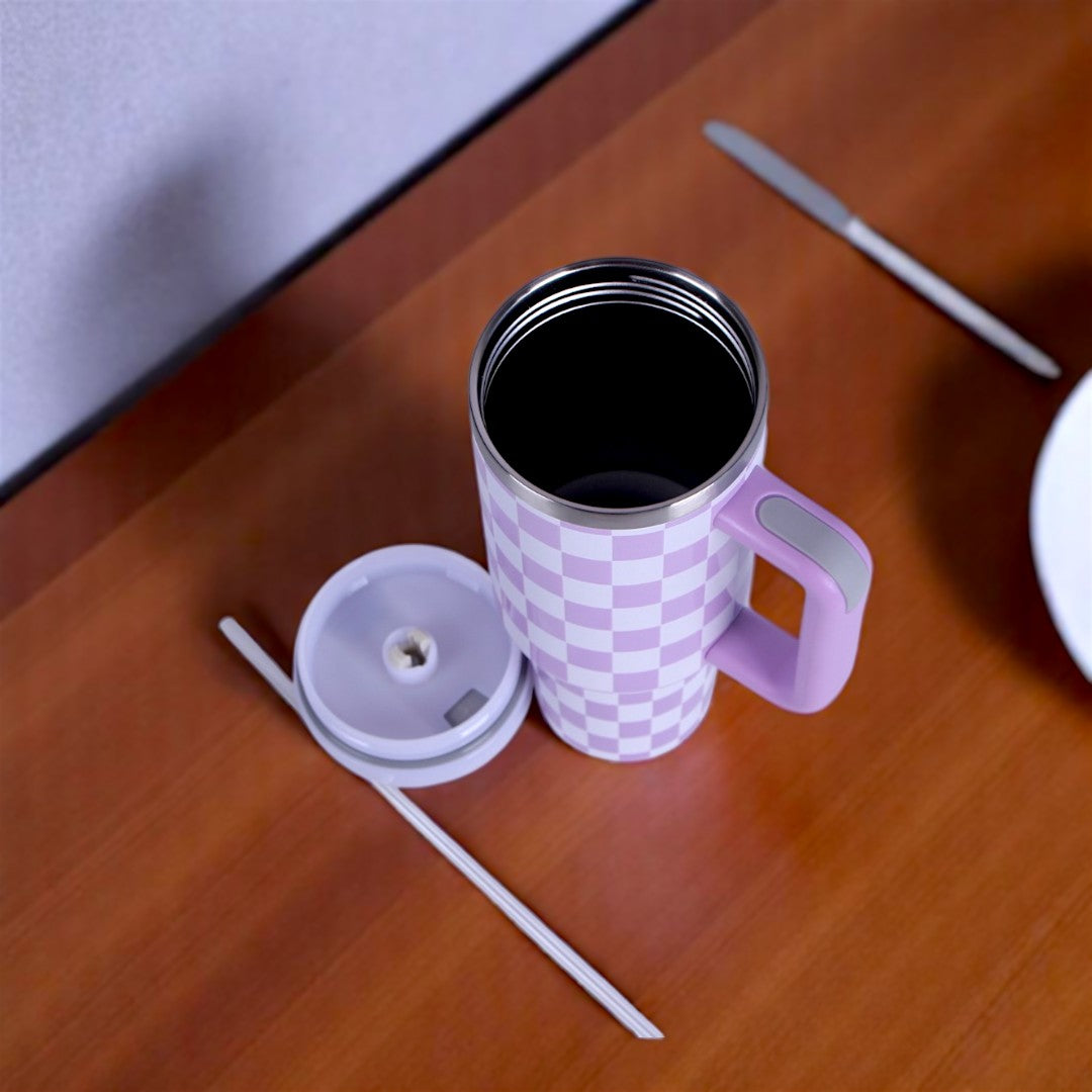 Purple & White Tumbler