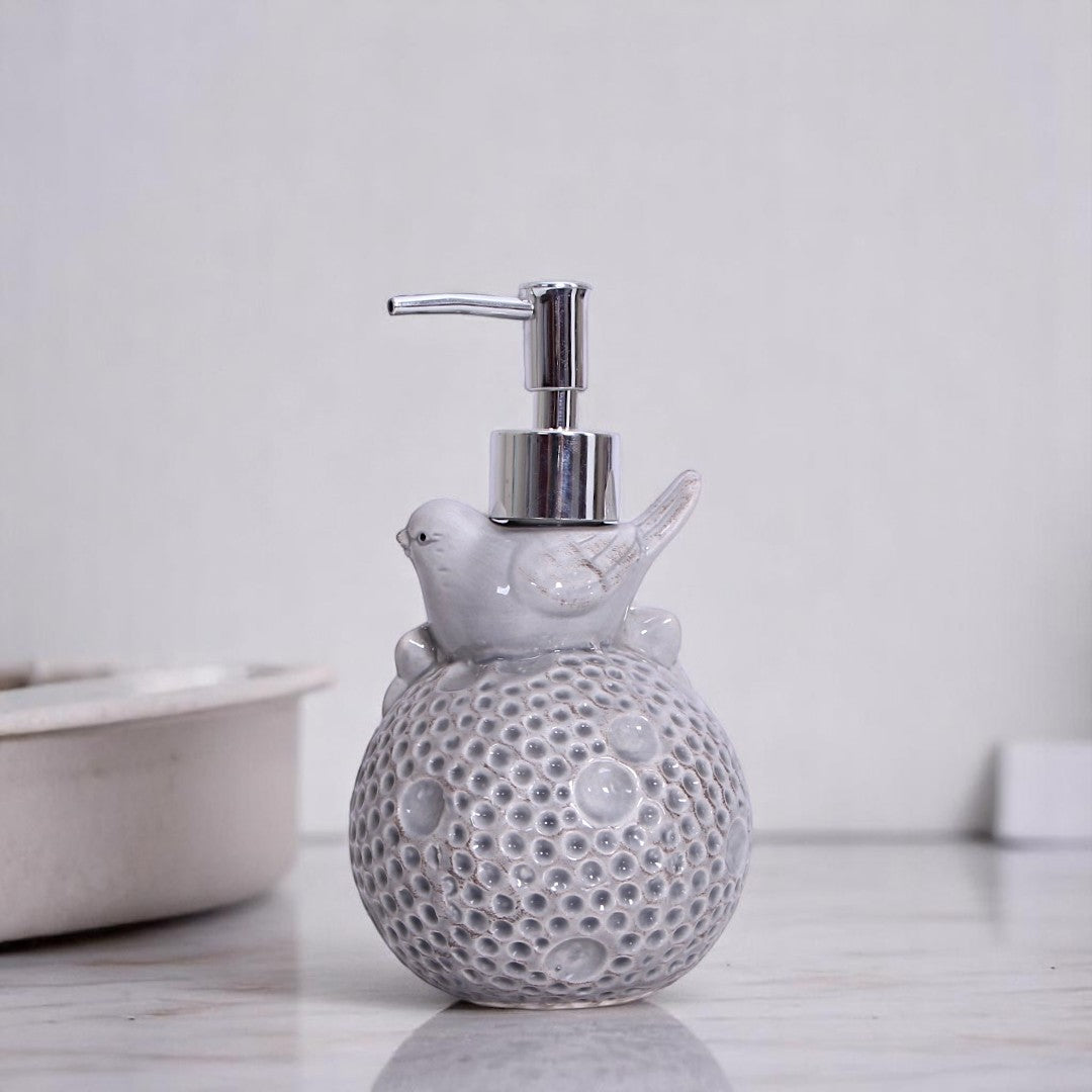 Gray Bird Soap Dispenser