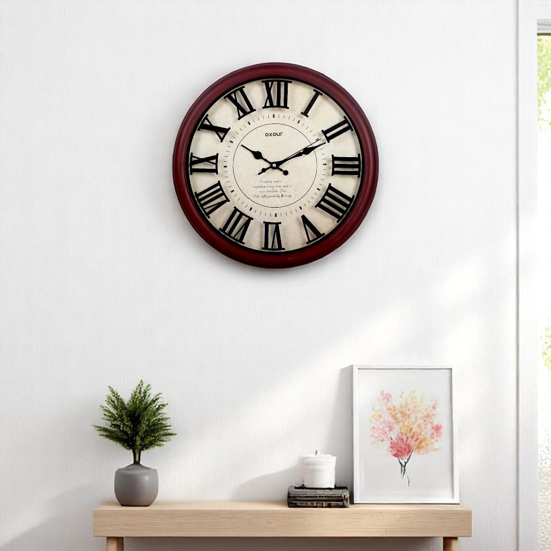 Brown & Beige Wall Clock