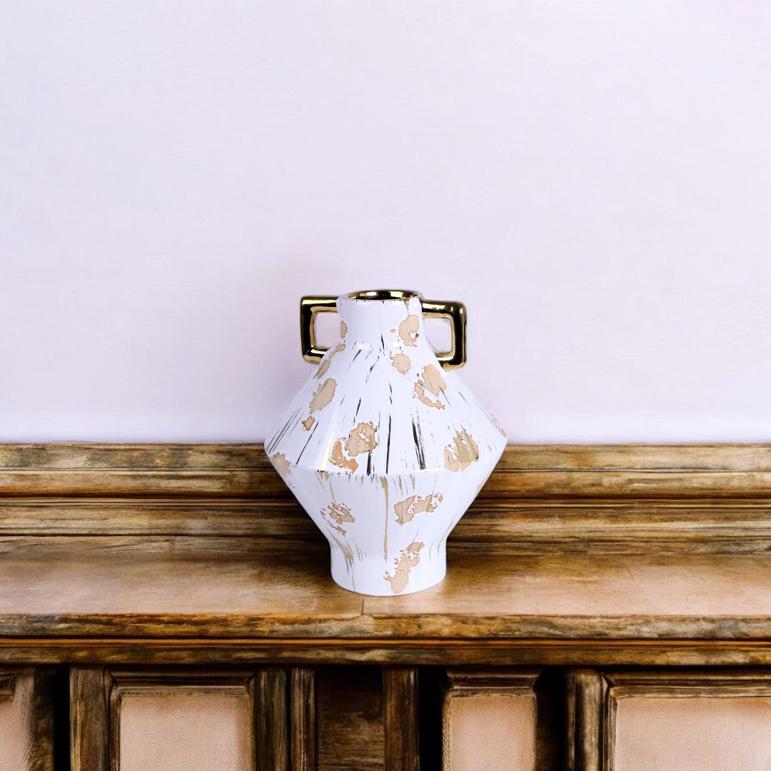 White & Golden Vase