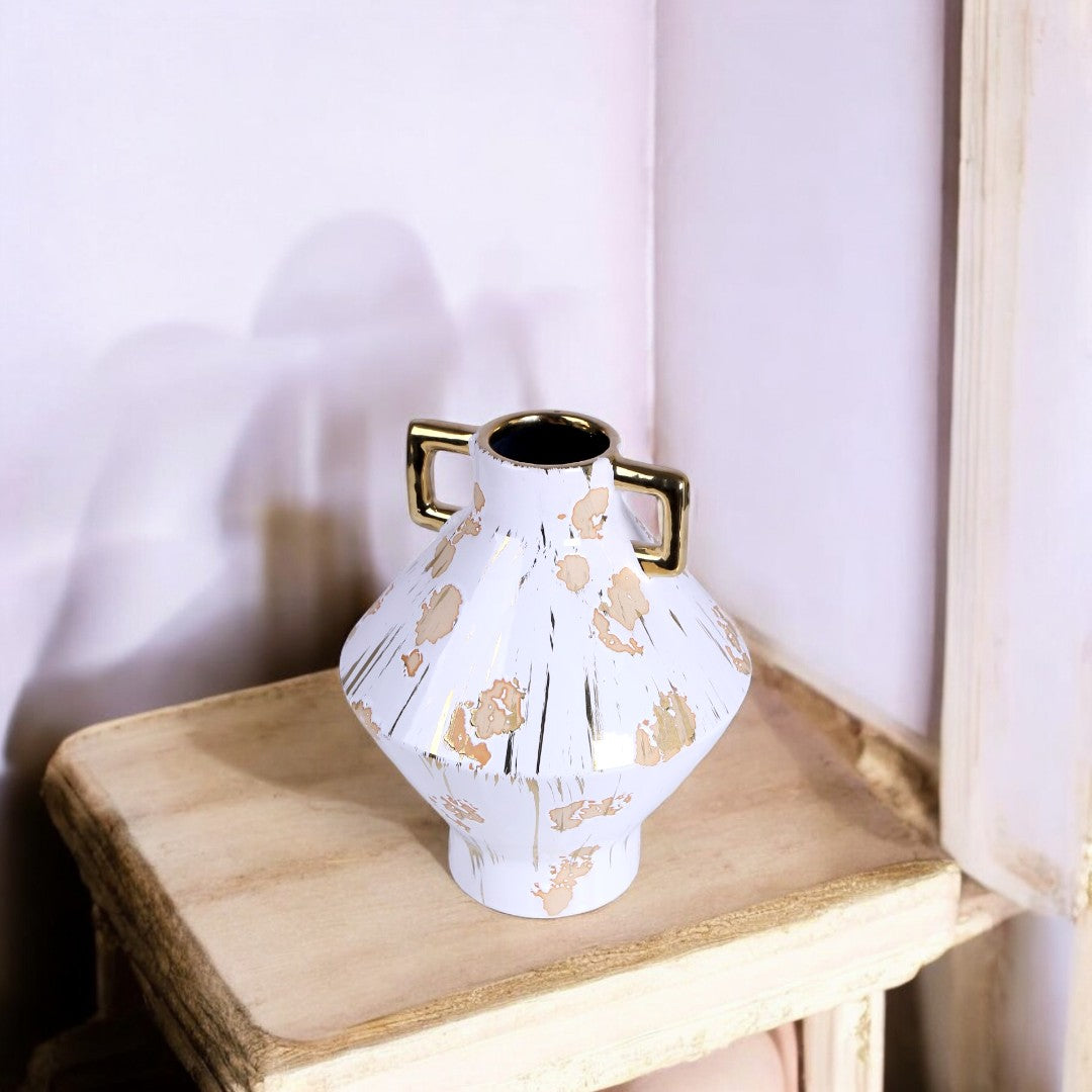 White & Golden Vase
