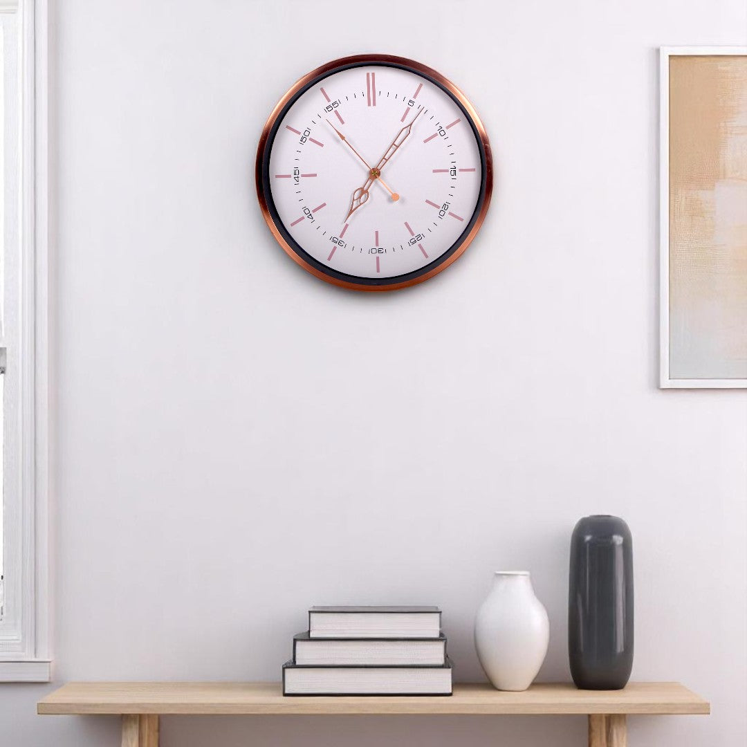 White & Golden Wall Clock