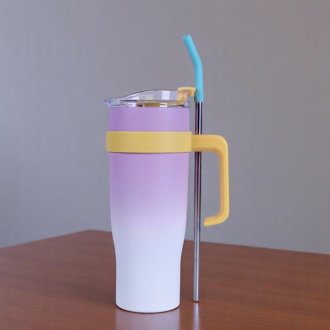 White & Purple Tumbler
