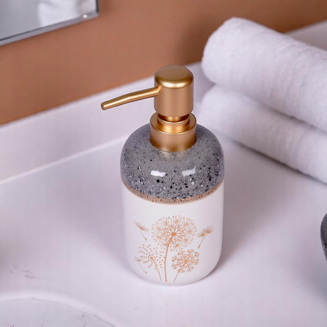 White & Golden Soap Dispenser
