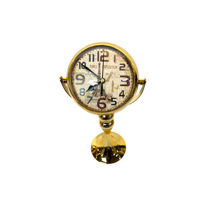 Golden Table Clock