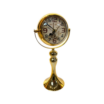 Golden Table Clock