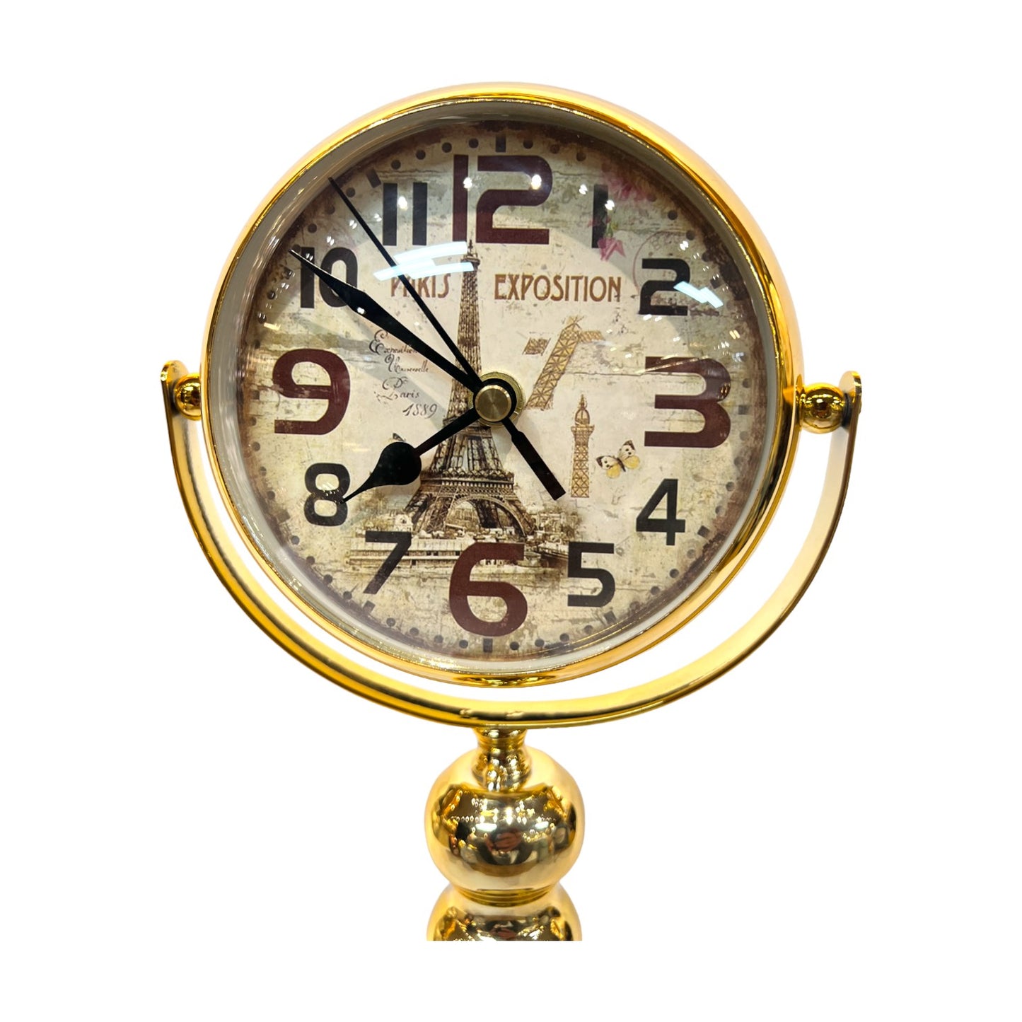 Golden Table Clock