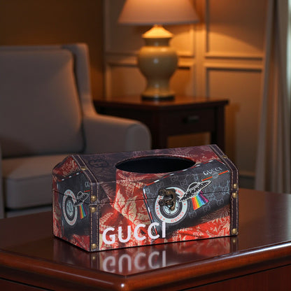 Leather Shaped Tissue Box