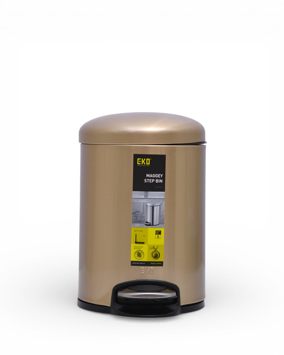 EK9213-SL CG Eko DustBin EK9213-5L C.Gold