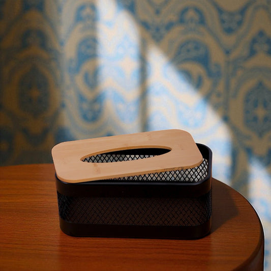 Black Tissue Box