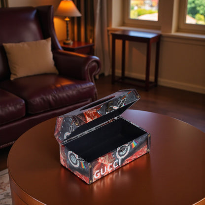 Leather Shaped Tissue Box