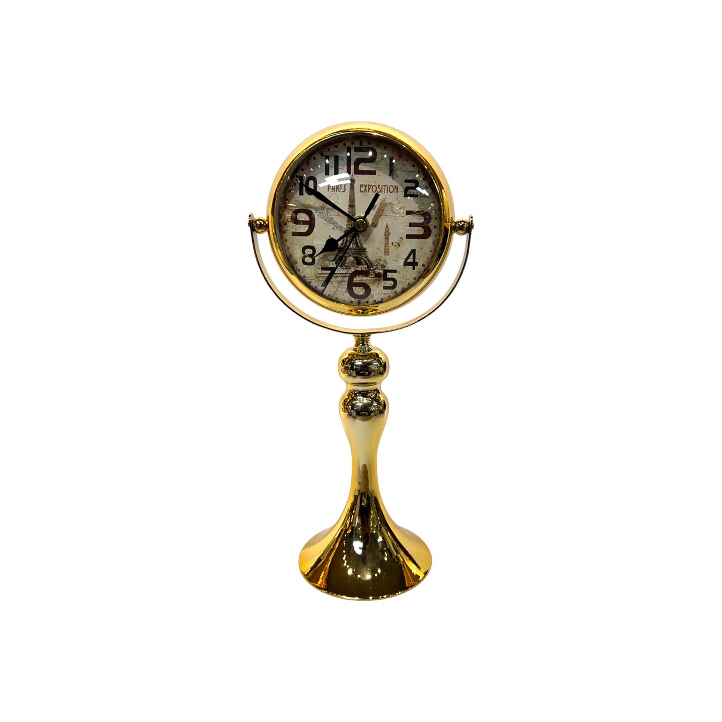 Golden Table Clock