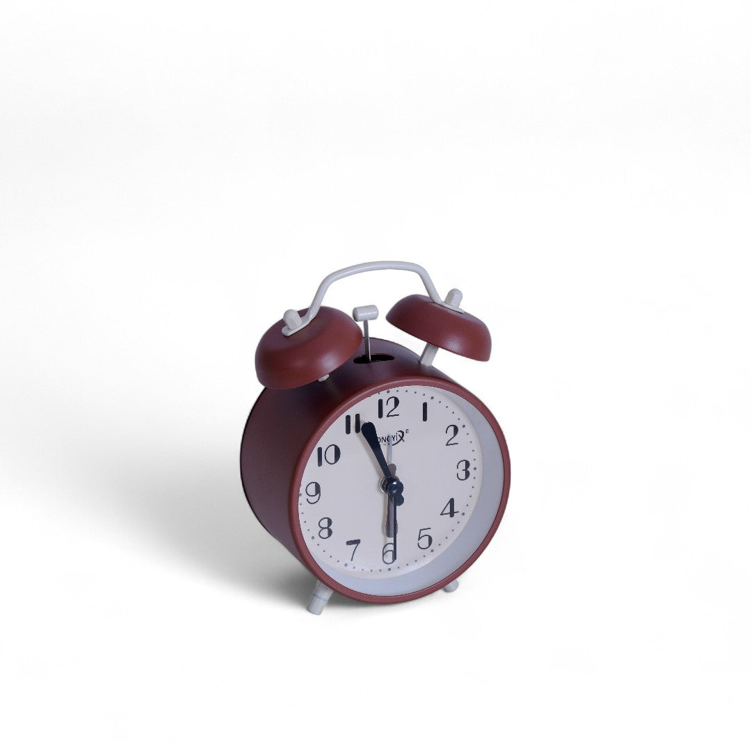 Brown Table Alarm Clock