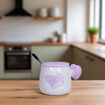 Mug With Cover & Spoon