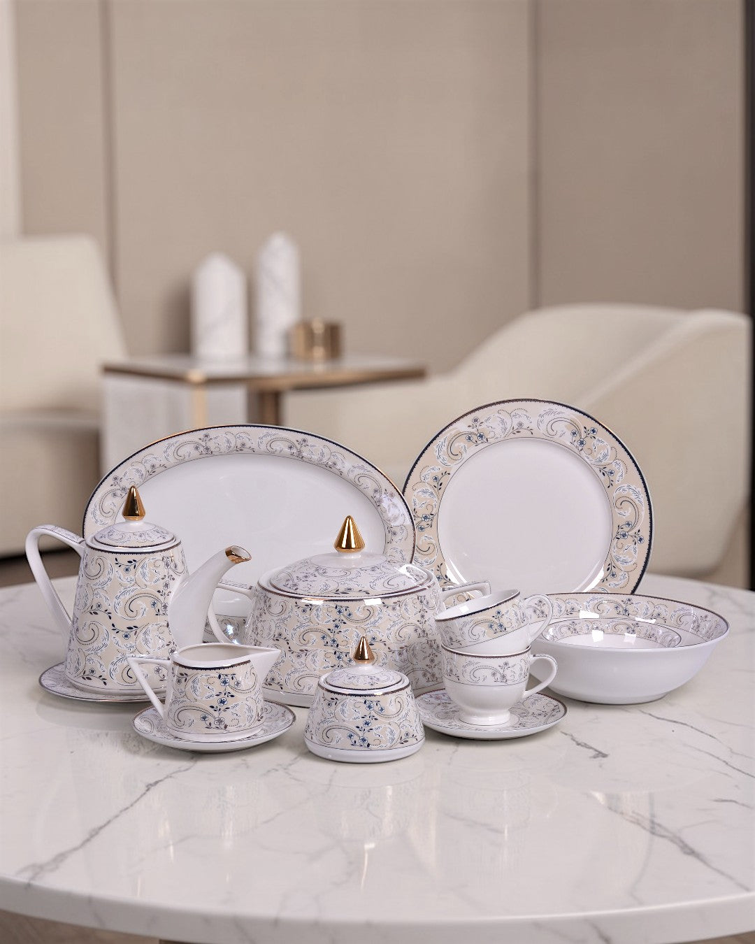 Main Course Dinner Set Dinner Set 61PCS