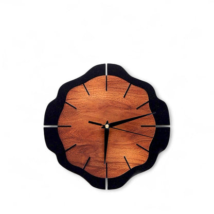 Brown & Black Wall Clock