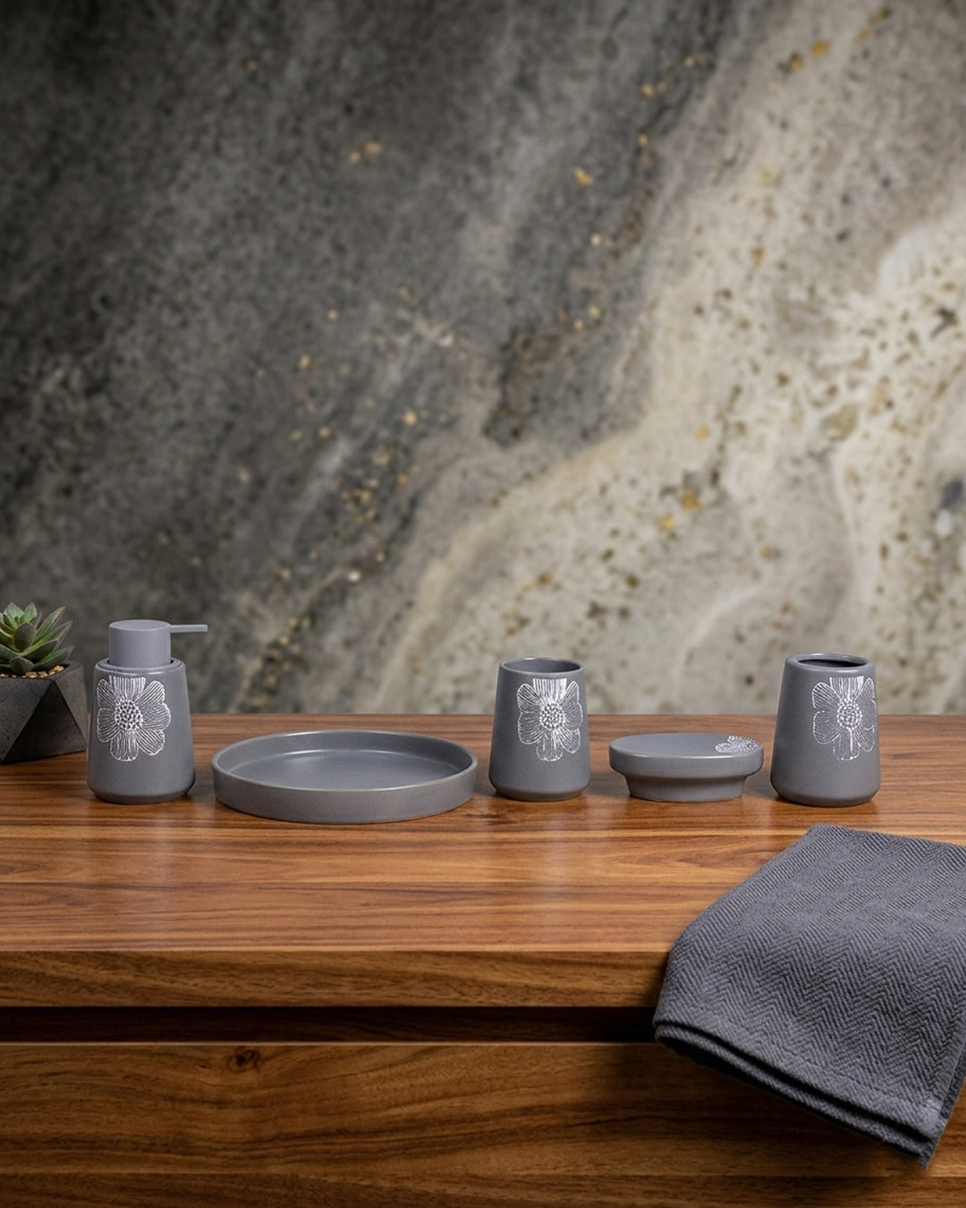 Bathroom Set Tray 5PC