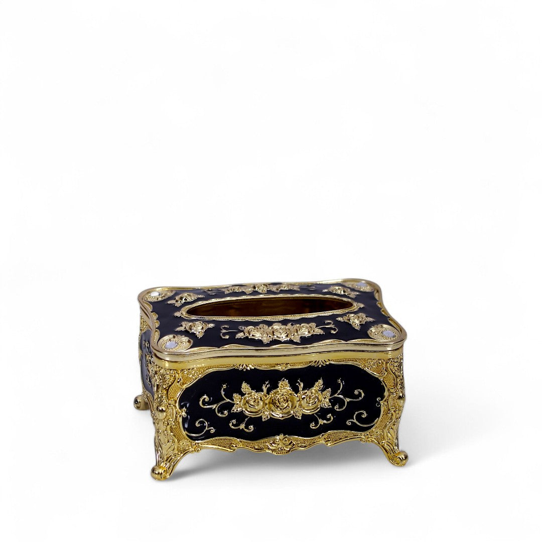 Black & Golden Tissue Box