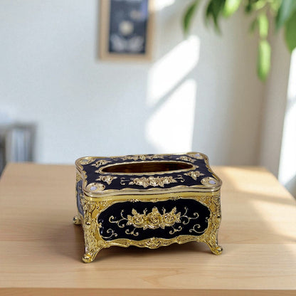 Black & Golden Tissue Box