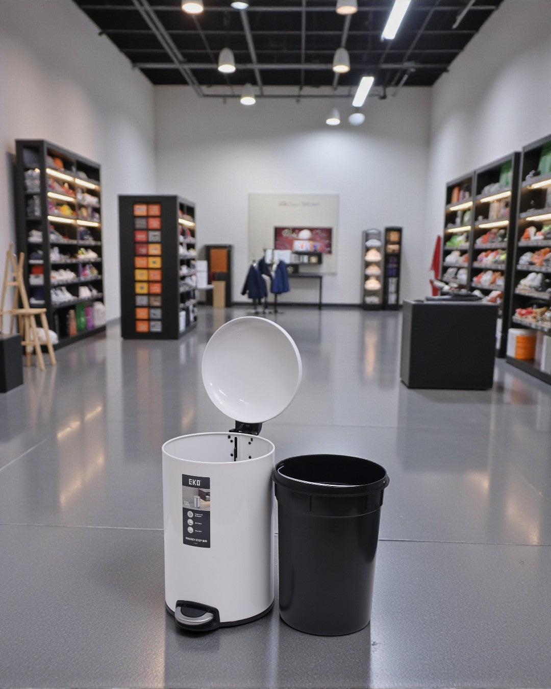 EKO Dust Bin EK9213-12L White