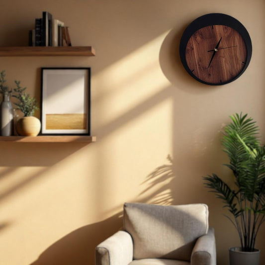 Black & Brown Wall Clock