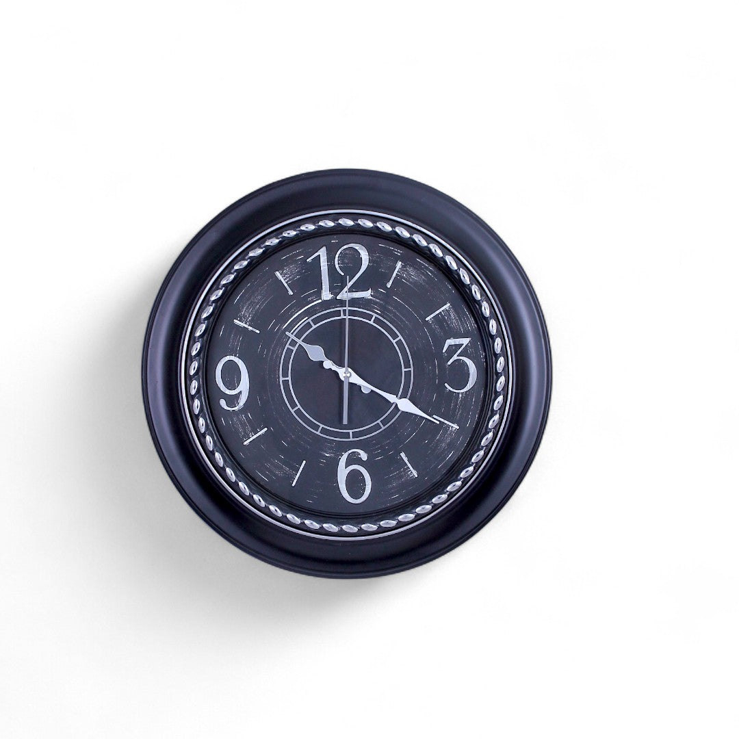 Black Wall Clock